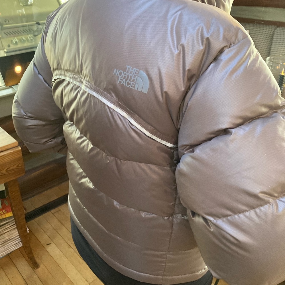 The North Face Women's Metallic Taupe Puffer Coat - Picture 7 of 10